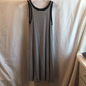Black and White Striped Dress